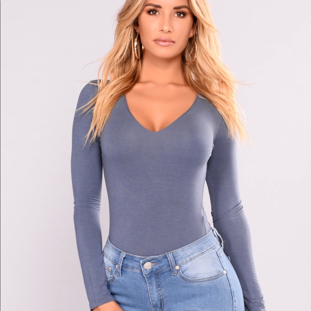 Fashion Nova - London tee - blue - xs